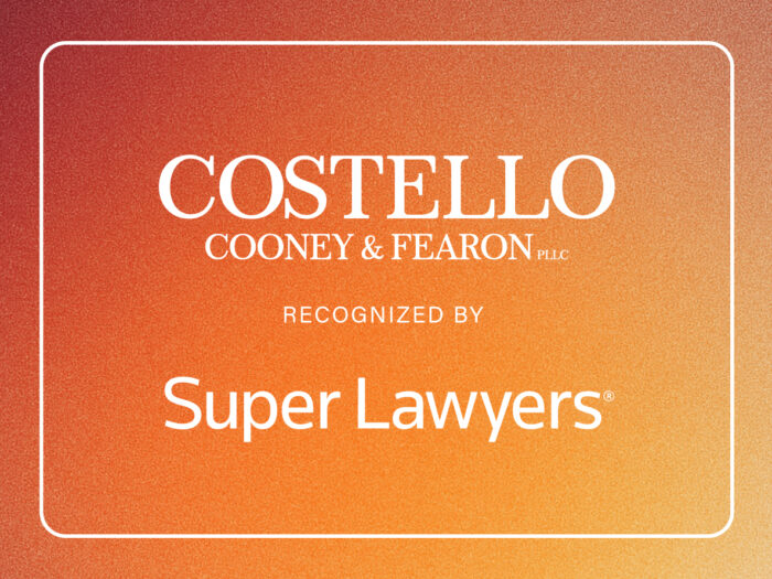Costello, Cooney & Fearon Proud to Announce Attorneys Included as 2025 Super Lawyers® and Rising Stars